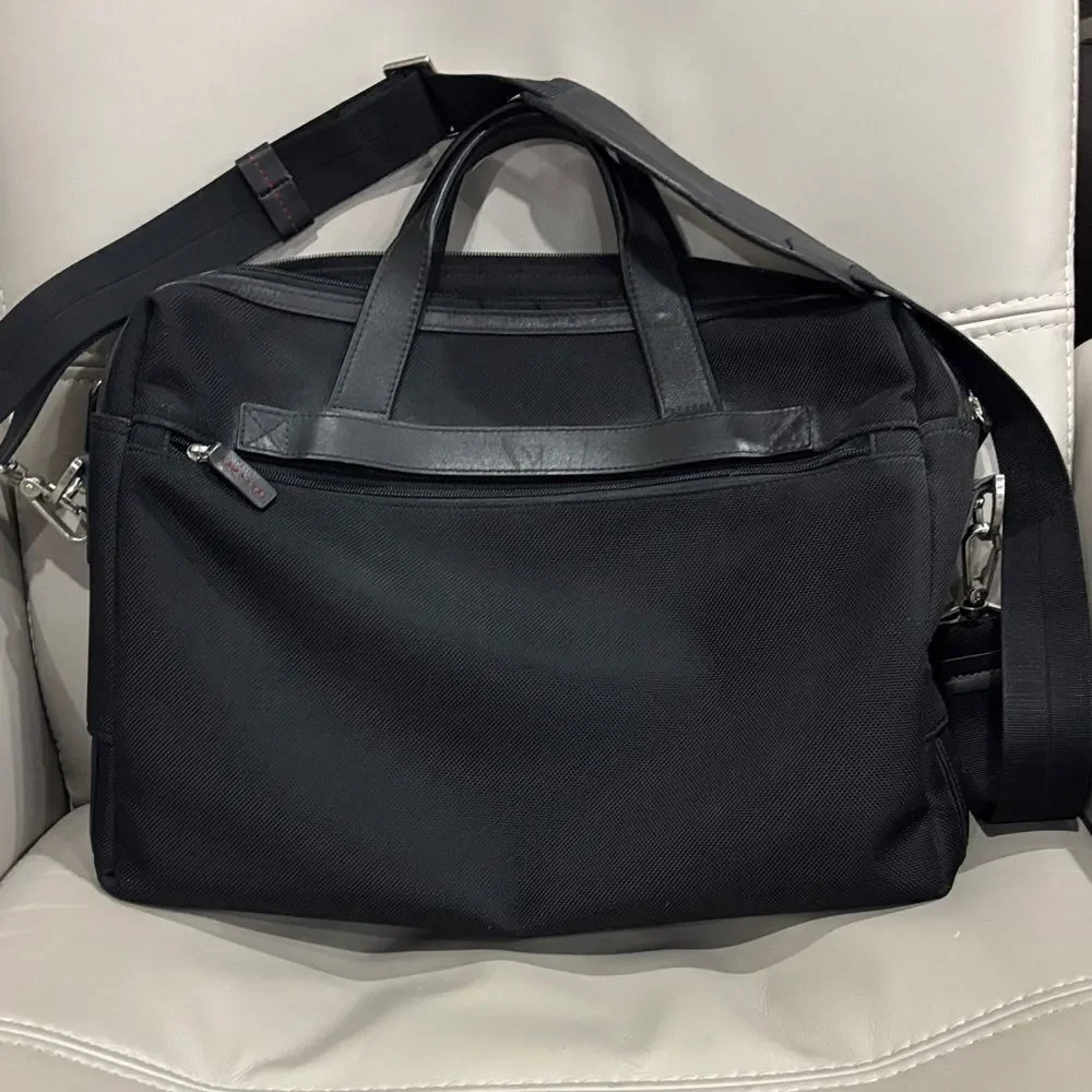 Jack Georges Nylon and Leather trim computer bag